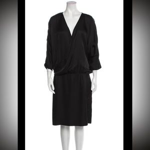 Margiela silk black dress